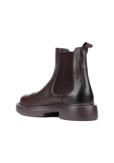 Shoetyle - Kahverengi Deri Erkek Chelsea Bot 250-080-920-kahverengi Kahverengi