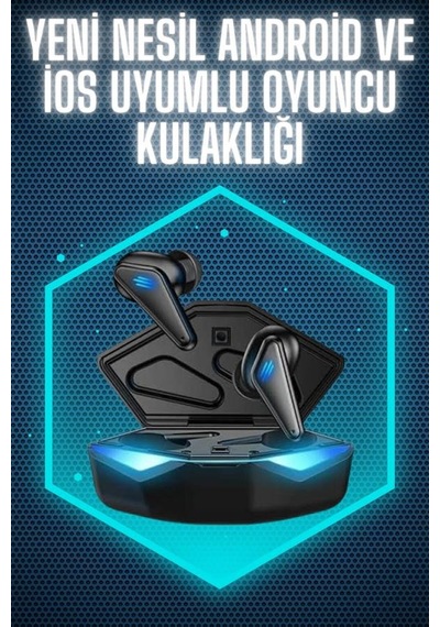 Wireless Gaming Kulaklık Mikrofonlu Bluetooth Oyuncu Kulaklığı Belirtilmemiş