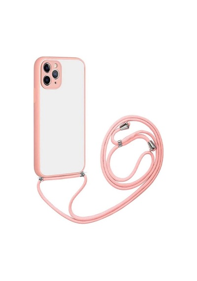 Ally Apple iPhone Uyumlu iPhone 11 Pro Max 6.7 Askılı Koruyucu Silikon Kılıf- 5775 Kırmızı