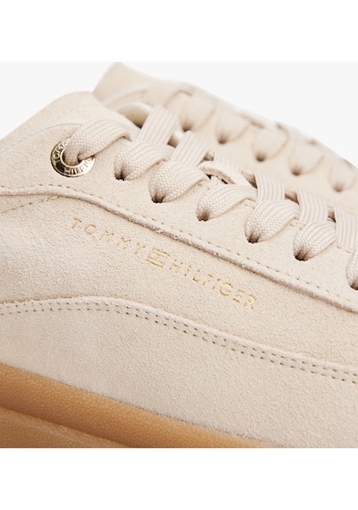 Tommy Hilfiger Modern Court Suede Kadın Bej Sneaker-8414 Bej
