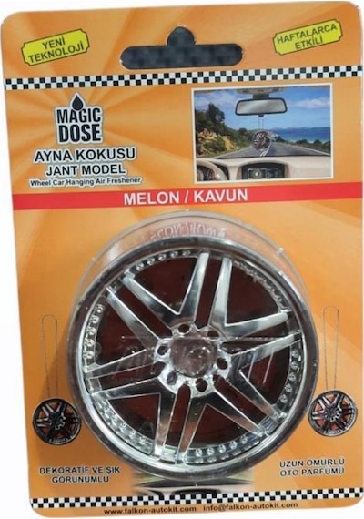 Autokit Asmalı Jant Model Ayna Kokusu Melon