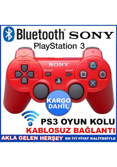Sony Playstation3 Bluetooth Wireless Kol Kırmızı