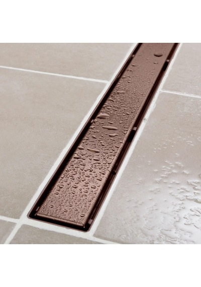Sukar Line 6 Bronz Plain 50cm Izgaralı Duş Kanalı 1156-1035000-51