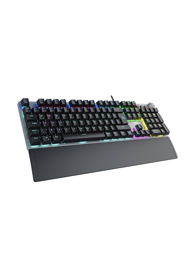 F2058 Bilek Destekli Rgb Makrolu Mekanik Kablolu Oyuncu Klavyesi