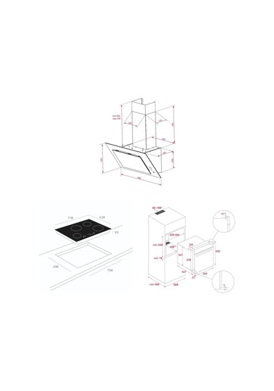 Teka HLB 840 SS - TB 770 - DVT 98660 TBS BK Siyah Ankastre Set