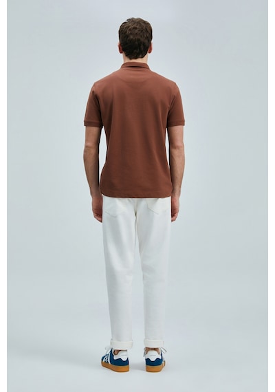 Lufian Erkek Laon Smart Polo T-shirt 111040206 Kiremit Çok Renkli