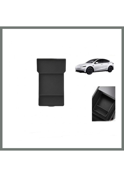 Mmb-trade Tesla Model Y Juniper 2025+ Uyumlu Orta Konsol Düzenleyici Raf Saklama Kutusu Siyah Mmbz