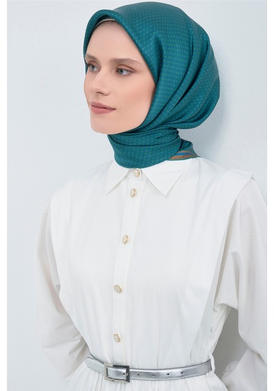 Armine Saf İpek Sura Eşarp 9528d 91 Petrol