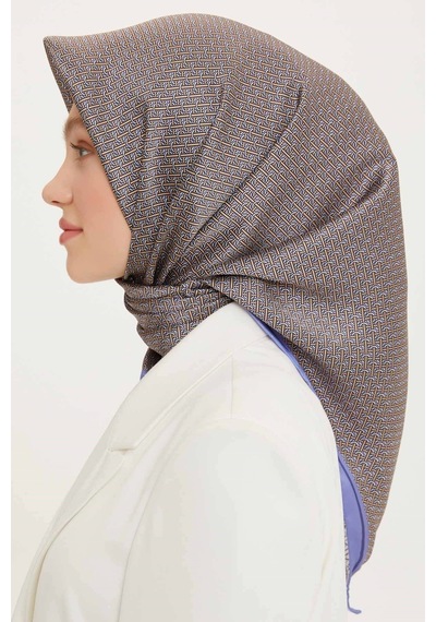 Armine Sura İpek Eşarp 8733d-36 Mavi