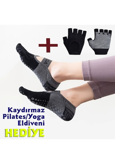 Beş Parmaklı Yoga/Pilates Çorabı (Kaydırmaz)