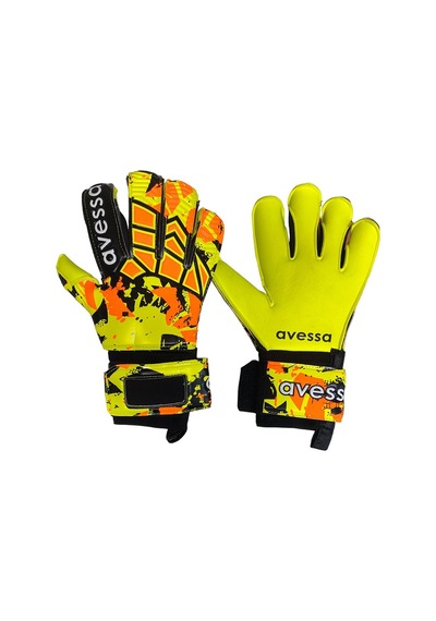 Özel Seri Gk-300 Kaleci Eld. Hybrid Parmak Korumalı 8 No Sarı Oyun Aksesuarı Takım Sporu Maç Günü