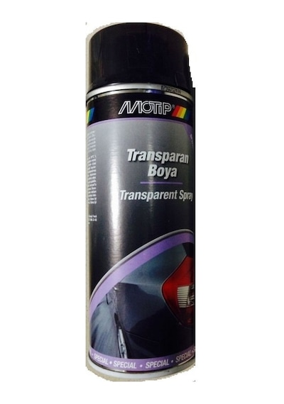 Motip Transparan Siyah Sprey Boya 400 ML - Stop Boyası