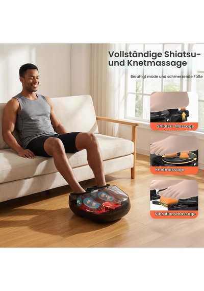 Comfıer Isı İle Ayak Masajı, Plantar Fasiit Nöropati İçin Shiatsu Ayak Masajı, Uzaktan Kumanda, Ayarlanabilir Ayarlar, Duraklatma Fonksiyonu