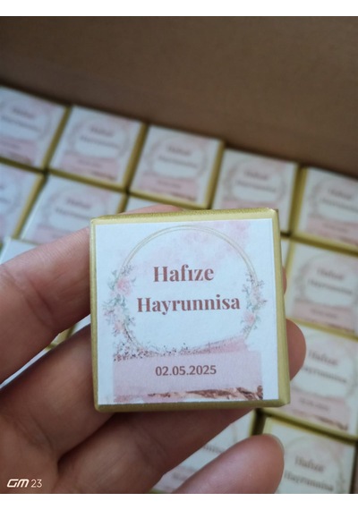 Farklı Market Kişiye Özel Hafızlığa Geçiş Çikolatası 25 Adet