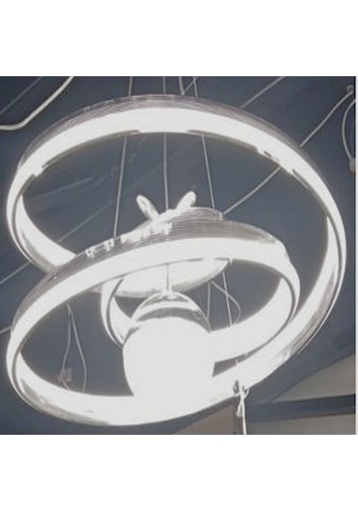 Has Light Kaos Model Led Avize 3 Renkli Krom Rengi Gövde