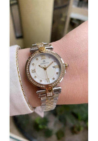 Momentus Ss249t-02sg Çelik Altın/çelik 34 Mm Kadın Kol Saati