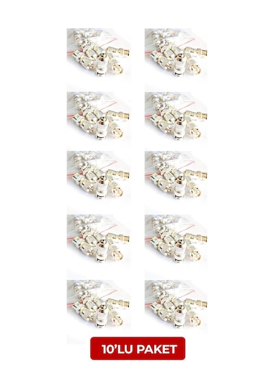 Powergate Bnc-05, Vidalı, Bnc Konnektör, 10 Lu Paket 10+10lu Paket