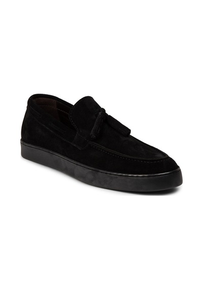 Deery Erkek Hakiki Süet Siyah Püskül Detaylı Loafer - 01994msyhc01 Siyah