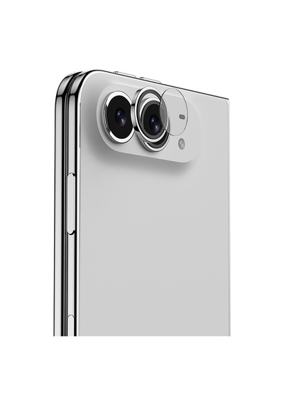 İphone Duo Uyumlu Benks Omniwarrior Kamera Lens Koruyucu + Kolay Uygulama Aparatlı Gümüş