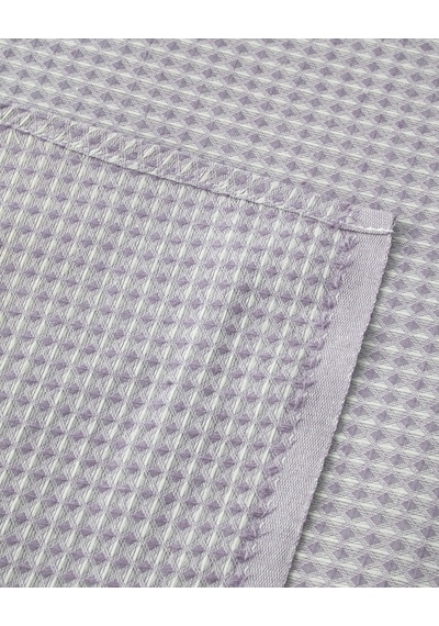 Modern Grid Çift Kişilik Pike 180x220 Cm Lila