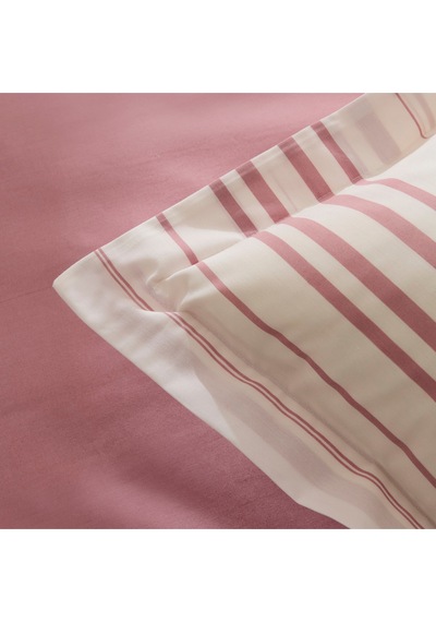 Karaca Home Cool Stripe Çift Kişilik Nevresim Takımı Gül Kurusu