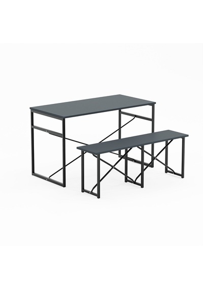 Masa Takımı Bench Bank Masa Seti 120x60 Mutfak Ve Yemek Masası Fü