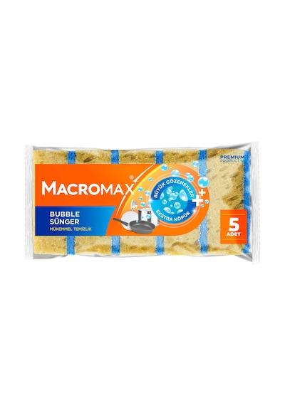 Macromax Bubble Sünger 5'li 4 Adet