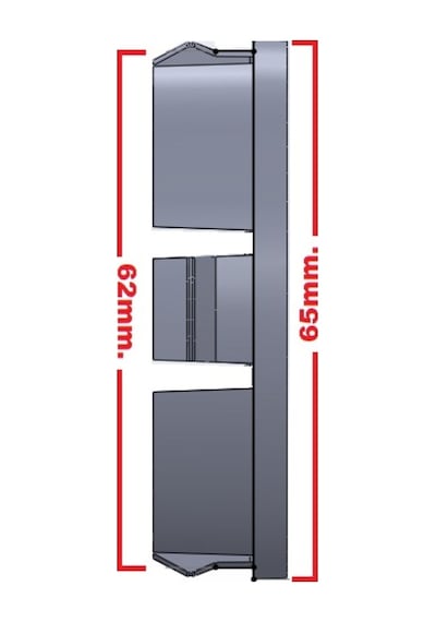 Jant Göbeği Seat 65/62 62Mm Yuva 4'Lü Set Siyah