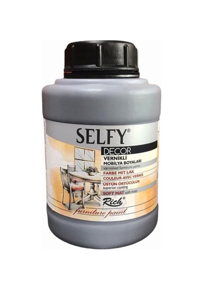 Rich Selfy Decor Akrilik Boya 1250 Cc Royal Gri Karışık