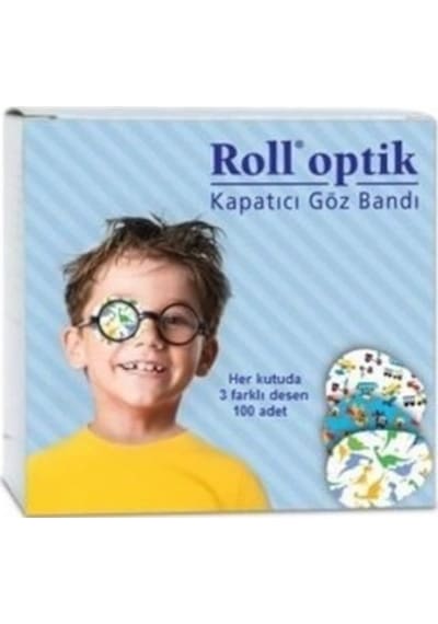 Roll Optik Erkek Kapatıcı Göz Bandı 100 Adet