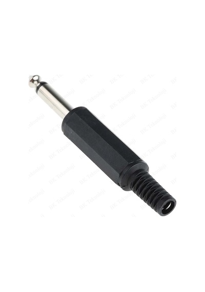 6.35mm Kablo Montajlı Mono Fiş 2 Kutuplu Çivi Jack Konnektörü