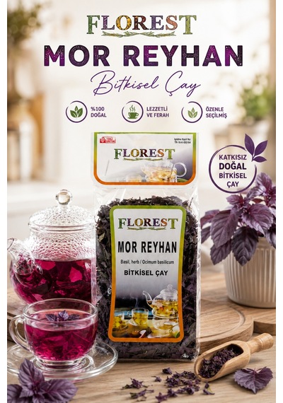 Florest Mor Reyhan Bitki Çayı 50 G Mor Reyhan - 913955054