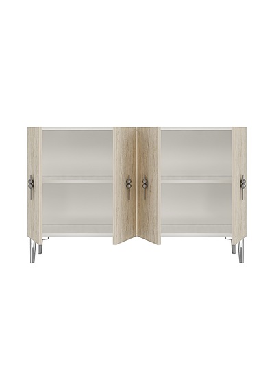 Ka1217bts Salkım Konsol Ve Tv Sehpası Beyaz-traverten-silver 120cm