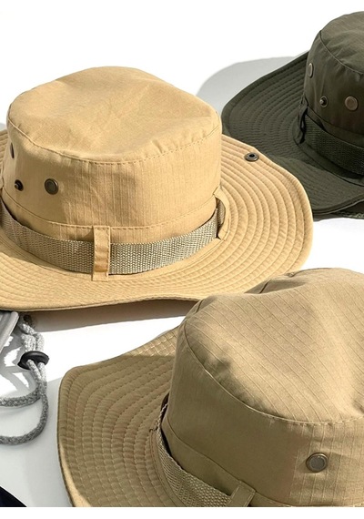 Külah Camel Outdoor Şapka Uv Korumalı Bucket Safari Şapkası - Camel