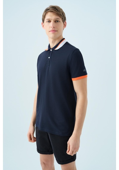 Loft Lf2038867 Erkek Kısa Kollu Polo T-shirt Lacivert