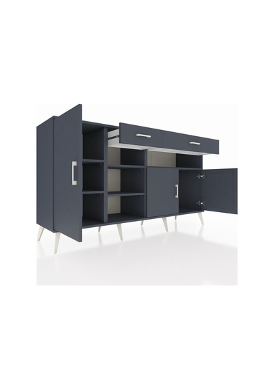 Hyperion Konsol 5 Raflı 2 Çekmeceli 3 Kapaklı 176x44x99 Antrasit- Antrasit-antrasit Hyperion Konsol 5 Raflı 2 Çekmeceli 3 Kapaklı 176x44x99 Antrasit- Antrasit-antrasit