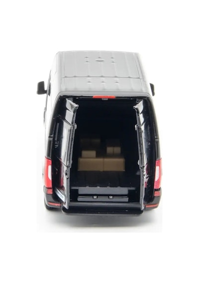 Kinsmart Mercedes-benz Sprinter 1:48 Ölçek Metal Çek Bırak Oyuncak Minibüs - Siyah Model Araba