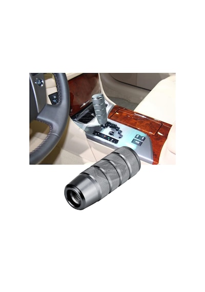 Üniversal 9.5 Cm Jdm Metal Spor Görünümlü Vites Topuzu Aparatlı Alüminyum Alaşım Otomatik-manuel Yarış Vites Kolu Titanyum Gri 00 Şüscaroto Aksesuar Titanyum Gri