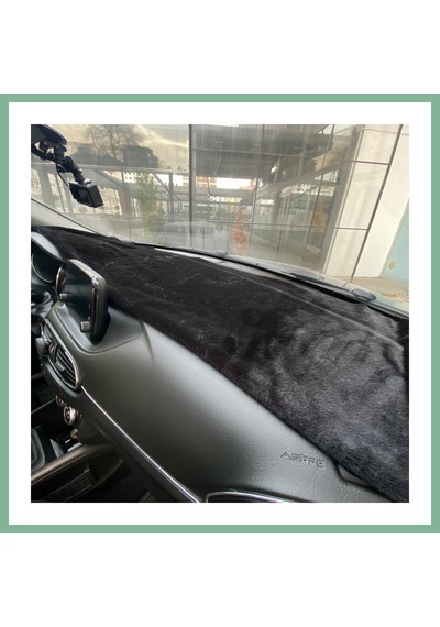 Bşkvirgo Yumuşak Tüylü Oto Torpido Bagaj Üstü Örtü Peluş Halı Siyah 130x40cm Bsk2026 Standart