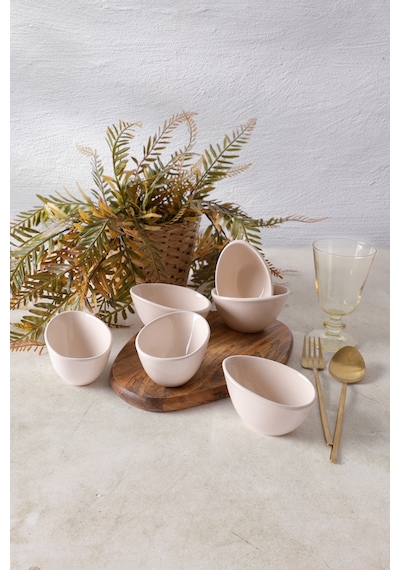 Keramika Krem Ephesus Çerezlik / Sosluk 10 Cm 6 Adet 030 Krem