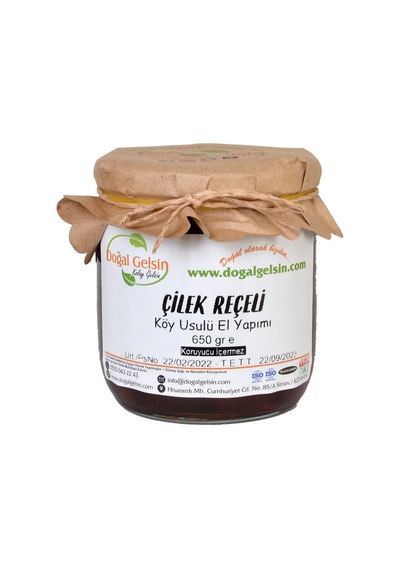 Doğal Gelsin Çilek Reçeli - 650 gr