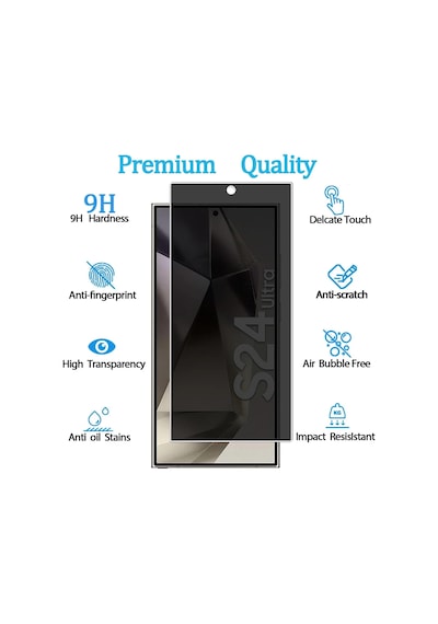 Samsung Uyumlu S24 Ultra Hayalet Ekran Koruyucu Gizli Privacy