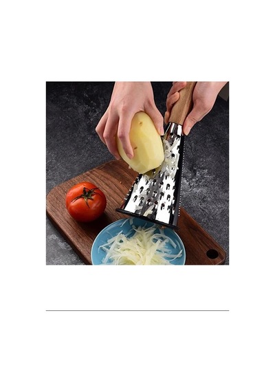 Çelik Lüks Paslanmaz Çelik Konik Rende Bambu Saplı Royaleks-rnd03 12v