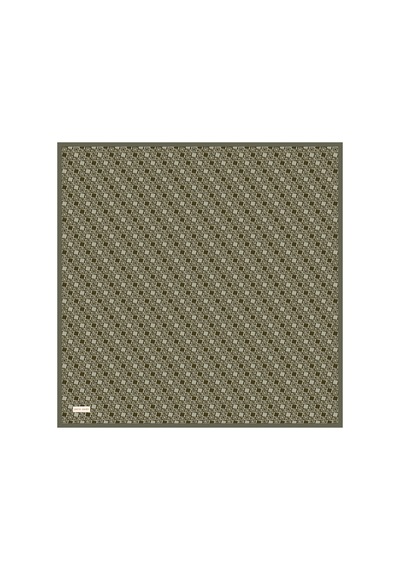 Pierre Cardin Yeşil 90x90 İpek Twill Eşarp Yeşil Yeşil