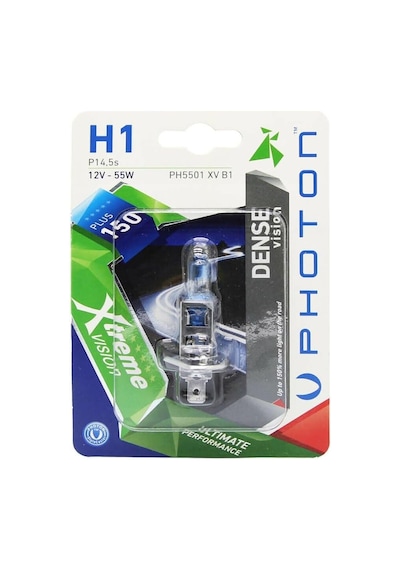 Ampul H1 12v 55w Xtreme Vision +%150 Fazla Işık Tekli Blister Pht Ph5501 Xv B1