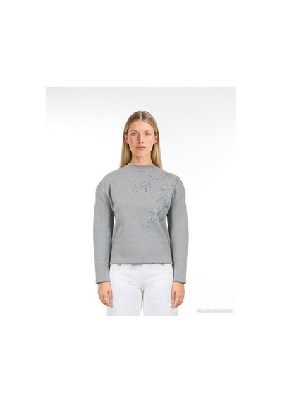 Yargıcı Regular Bisiklet Yaka Uzun Kol Sweatshirt 26kksw9001l 022 Gri