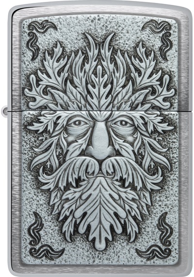 Zippo 200 Green Man Emblem Çakmak Çok Renkli