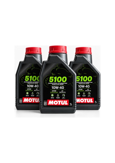 Motul 5100 10w-40 4t Motosiklet Motor Yağı 1 Litre 3 Adet