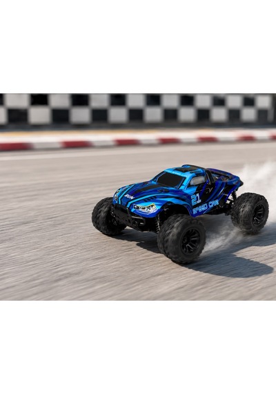 50 Km Hız Yapan Elektrikli Araba Uzaktan Kumandalı 4x4 Arazi Aracı Off-road Araba Mavi-turkuaz
