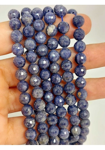 Safir Taşı Faset Kesim 7mm/adet 45508-1 Siyah